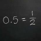 Un problème de maths sur un tableau noir