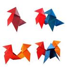 chiffres Origami en différentes couleurs