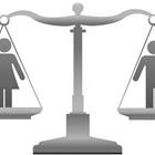 Un balancier avec un chiffre mâle et femelle apparaissant égale