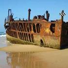Navire naufragé, vieux bateau